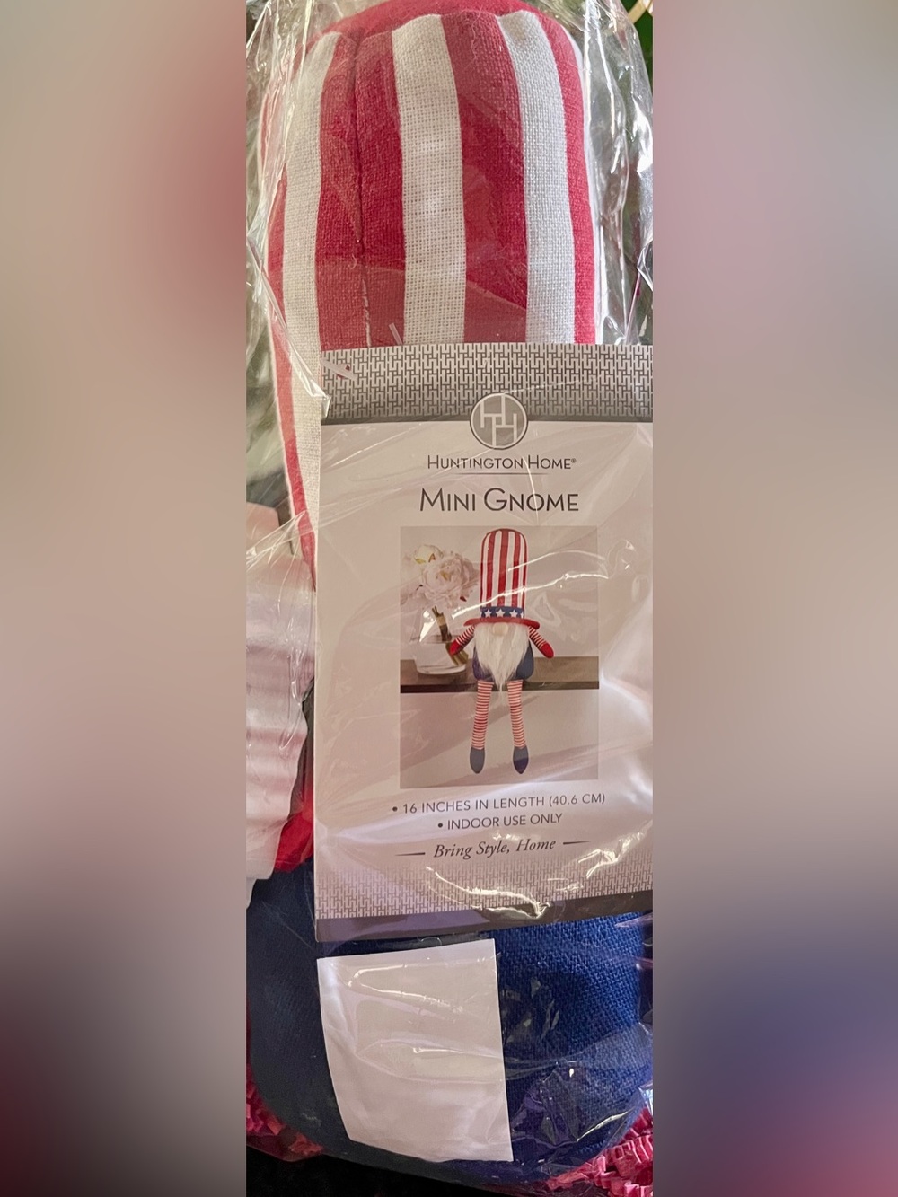 Patriotic Red White Blue Gnome shelf,wall,table sitter - Picture 2 of 4